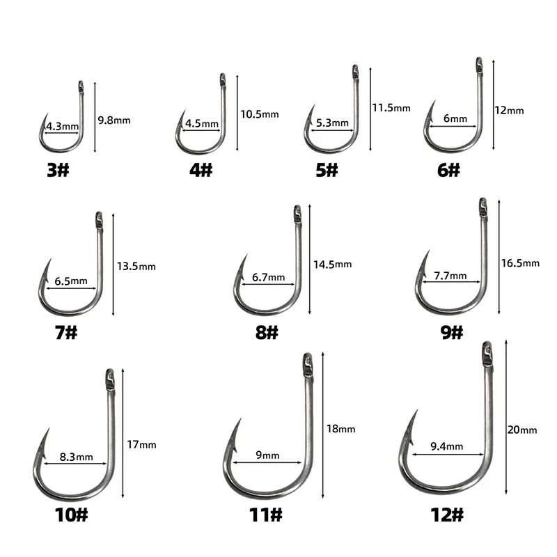 50-1600Pcs/BoxFishing Hooks Ca - Fishing Hook Circle บทวิจารณ์และราคา