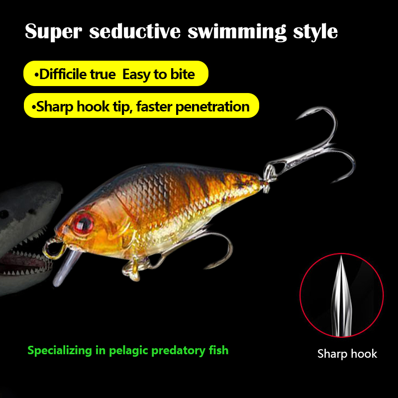 3D Eyes 7.5cm 10.2g Hard VIB L - Fishing Hook Treble บทวิจารณ์และราคา