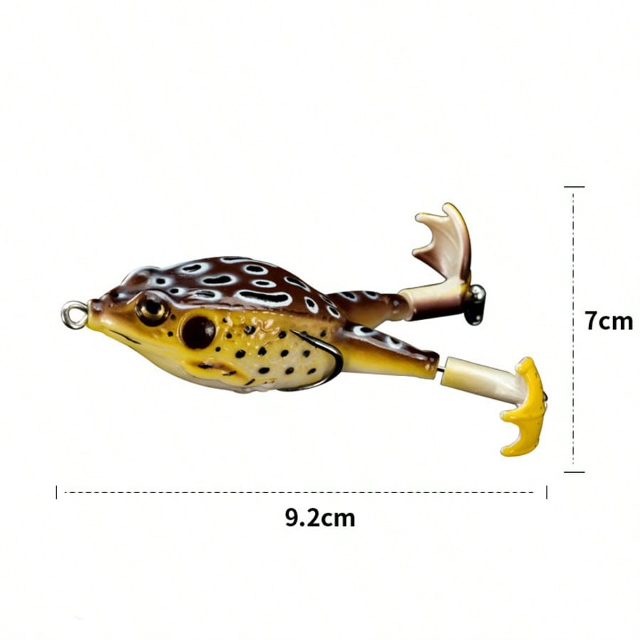 5pcs Water Soft Frog Bass Fish - Fishing Hook Weedless บทวิจารณ์และราคา