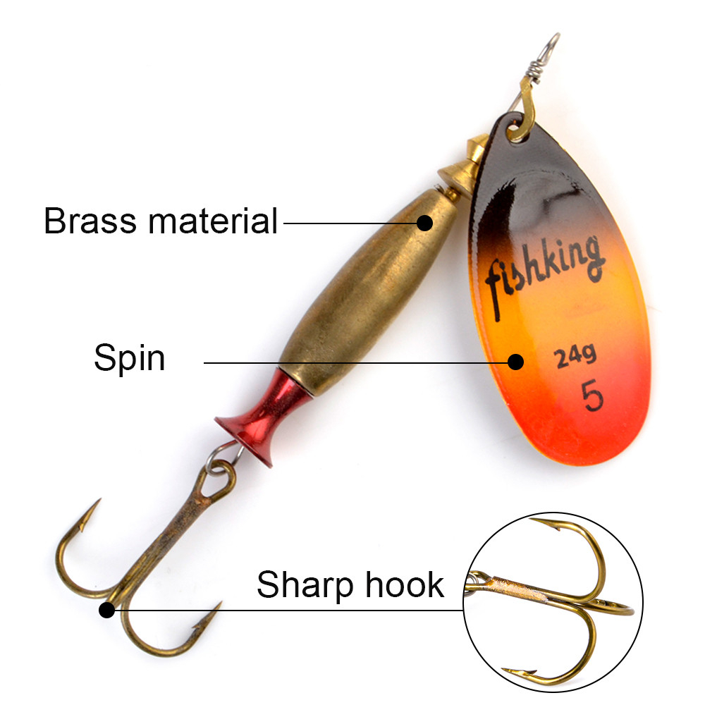 NGB Long Cast Spinner Bait Fis - Fishing Hook Treble บทวิจารณ์และราคา