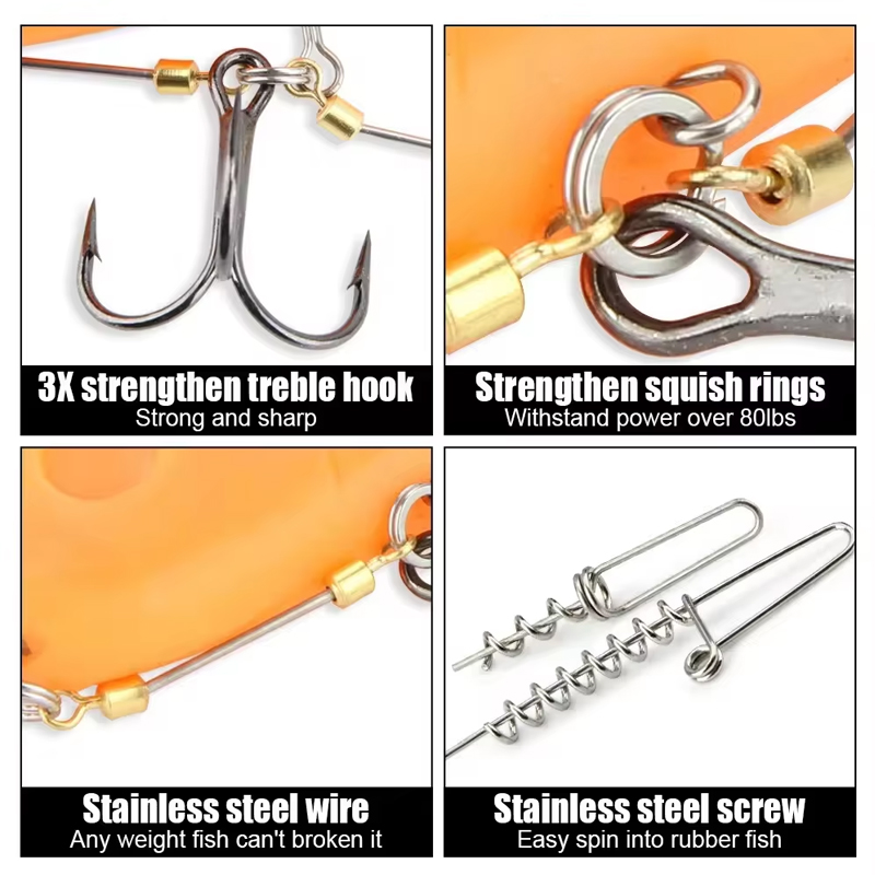 Fishing Hook Rigs Steel Leader - Fishing Hook Treble บทวิจารณ์และราคา