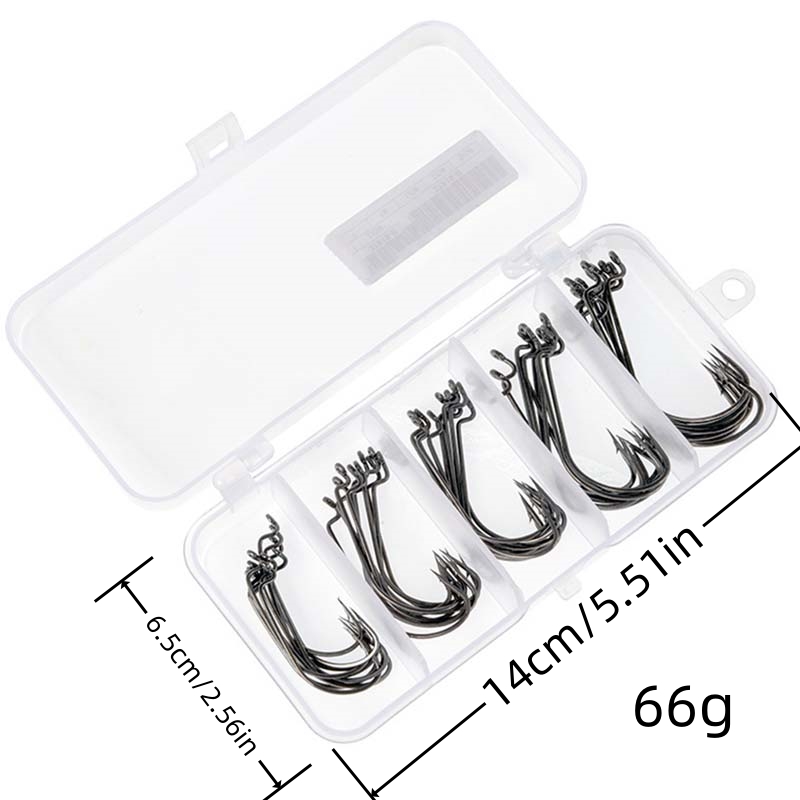 50Pcs/Box High Carbon Steel Fi - Fishing Hook Box บทวิจารณ์และราคา