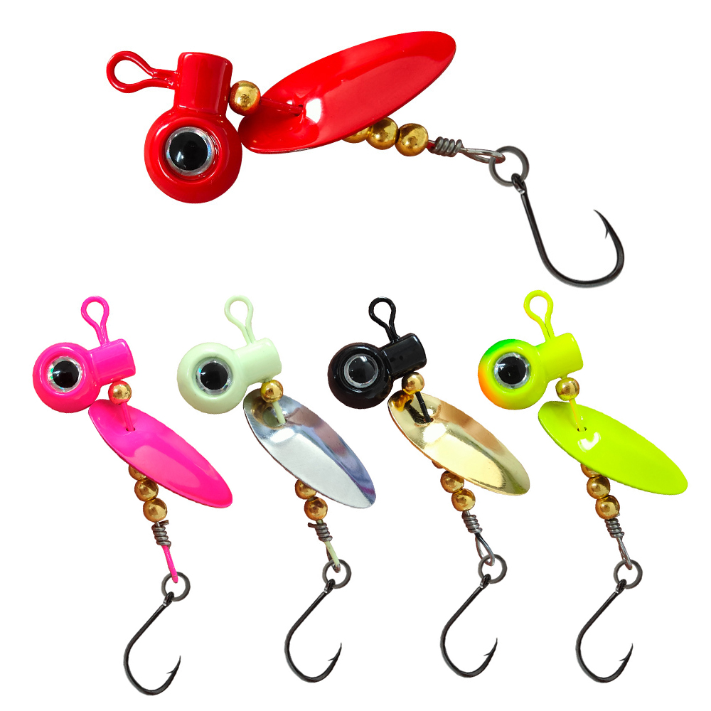 5pcs Crappie Jig Heads With Sp - Fishing Hook Offset บทวิจารณ์และราคา
