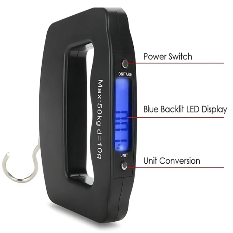 50kg/10g Travel Luggage Scale  - Fishing Hook บทวิจารณ์และราคา