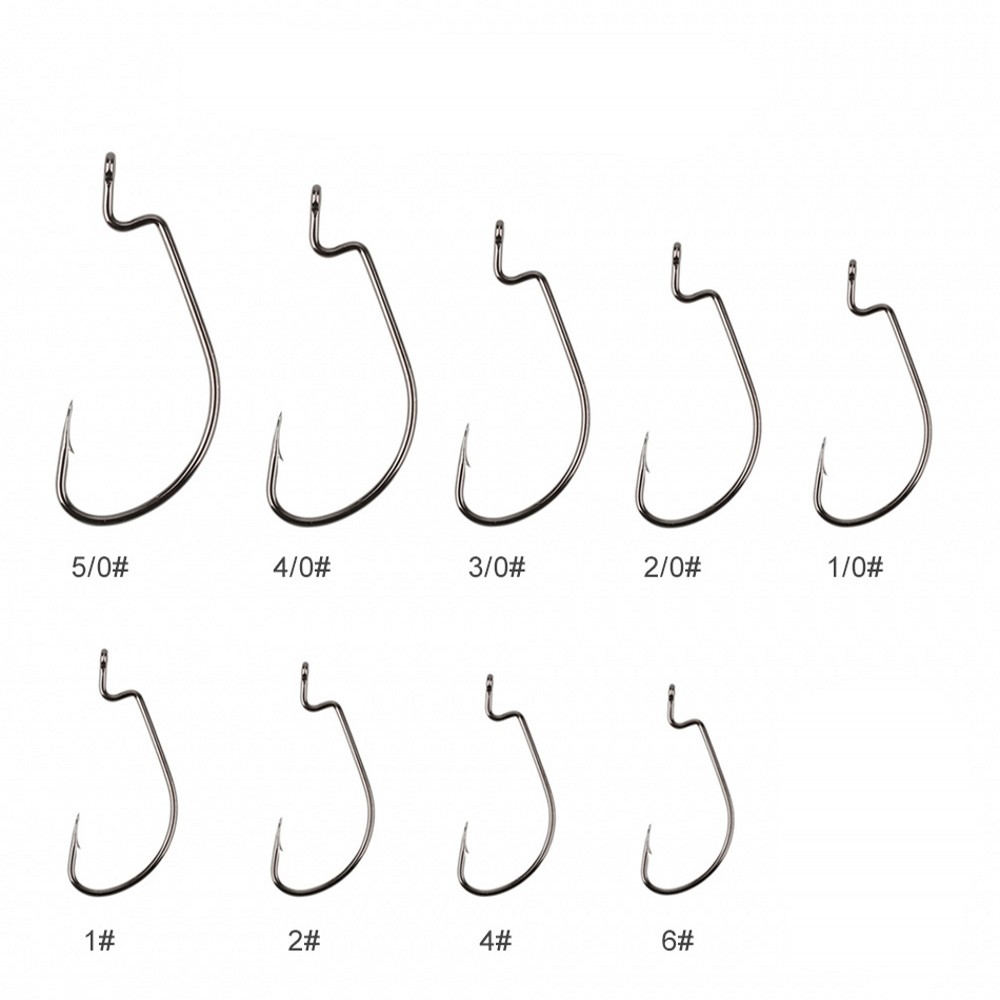 50pcs/Lot Wide Gap Texas Fishi - Fishing Hook Offset บทวิจารณ์และราคา