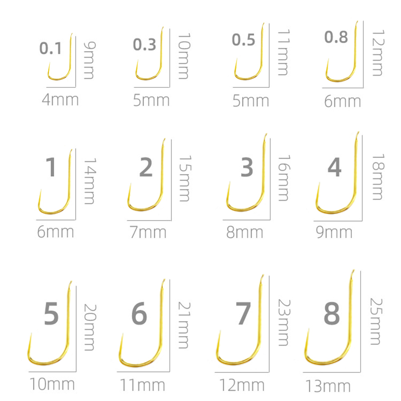 100 Pieces Shinkanto Barbless  - Fishing Hook Size บทวิจารณ์และราคา