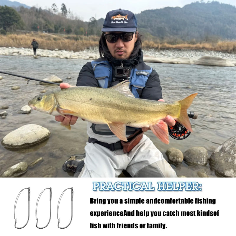20/40Pcs Weedless Offset Worm  - Fishing Hook Weedless บทวิจารณ์และราคา