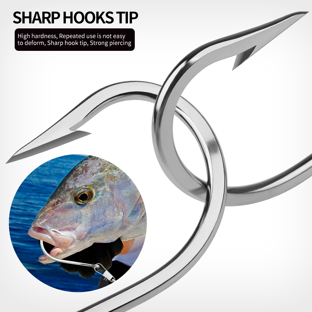 PROBEROS 5pcs Stainless Steel  - Fishing Hook Circle บทวิจารณ์และราคา