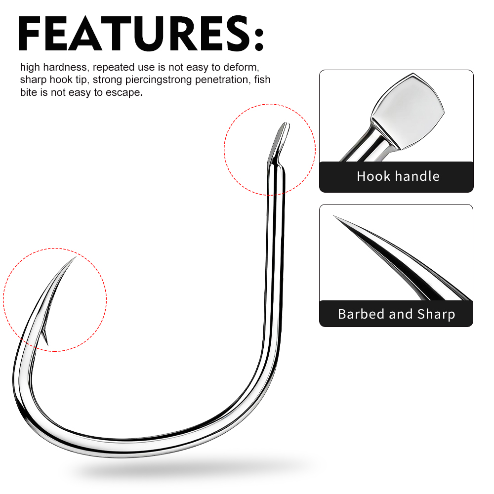 Proberos 20PCS/BOX High Carbon - Fishing Hook Circle บทวิจารณ์และราคา