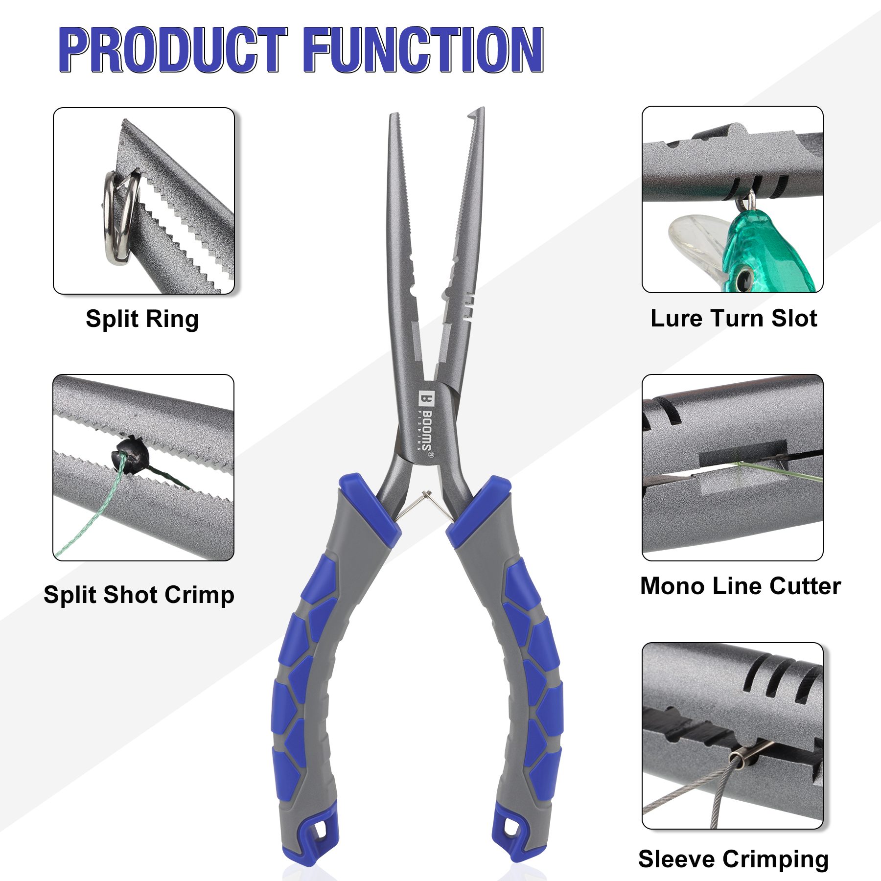 Booms Fishing 23cm Pliers and  - Fishing Hook Sharpener บทวิจารณ์และราคา