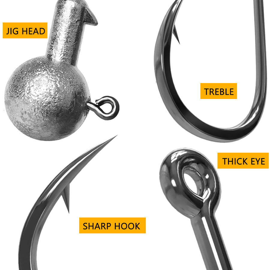 WODJYJ 1g 2g 3g 4g 5g 7g 8g 10 - Fishing Hook Offset บทวิจารณ์และราคา