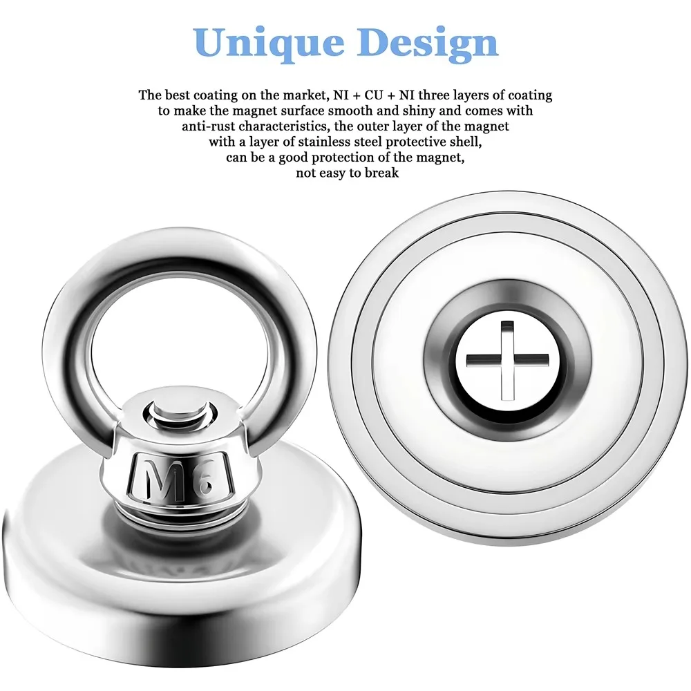 D16~D42mm Super Strong Neodymi - Fishing Hook Stainless Steel บทวิจารณ์และราคา