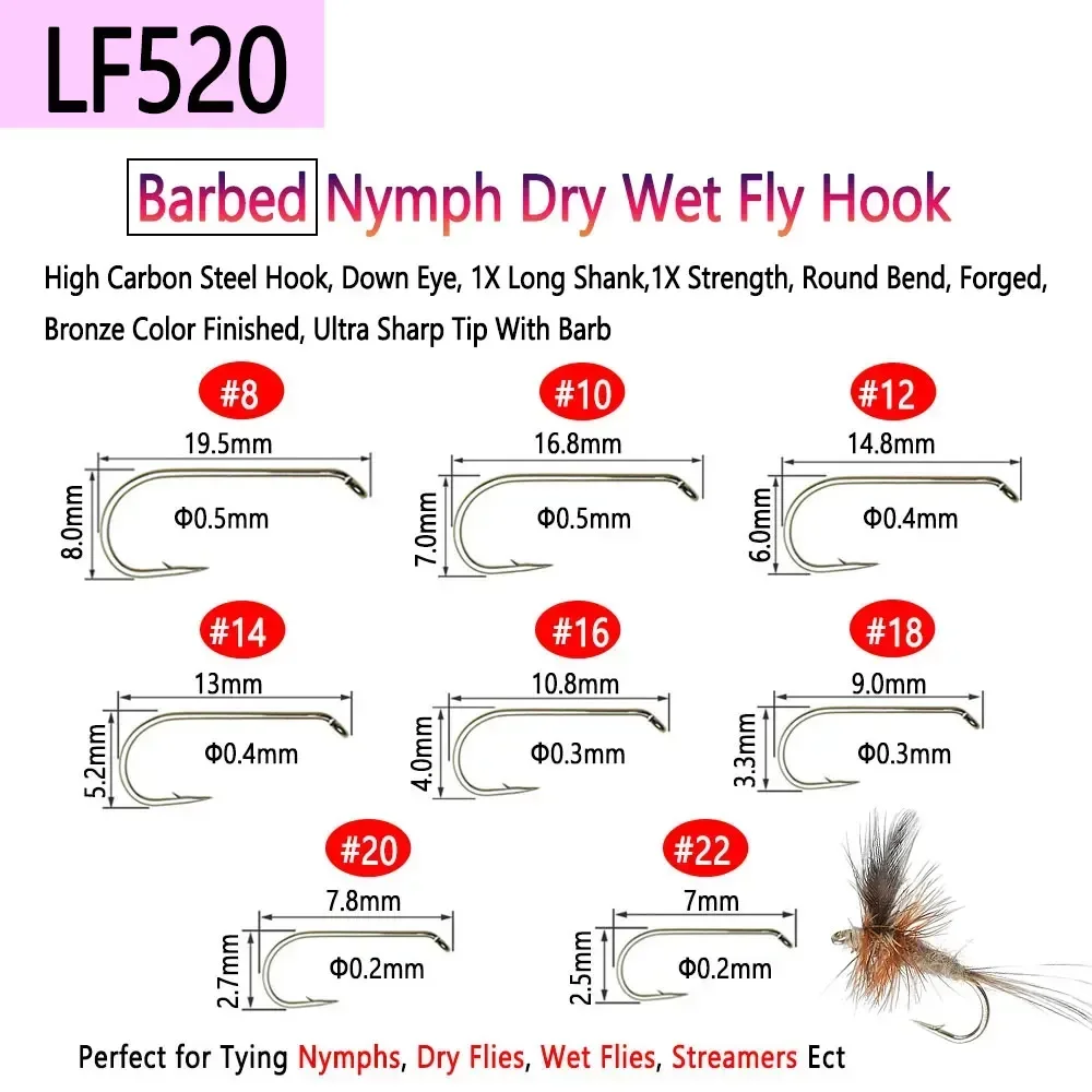Bimoo 100PCS 1#~22# Barbed & B - Fishing Hook Barbless บทวิจารณ์และราคา