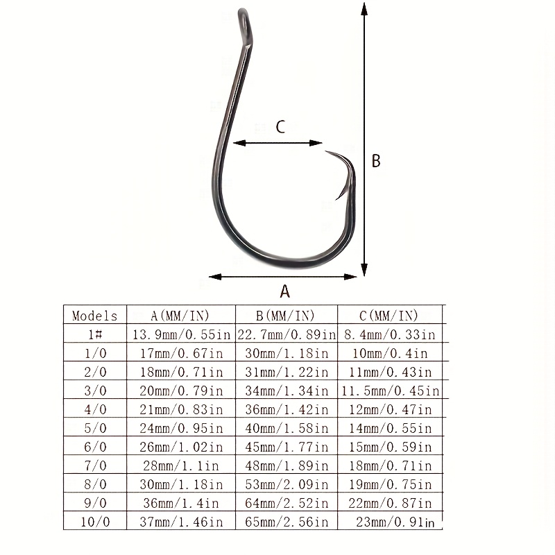 50pcs Circle Hooks Fishing Equ - Fishing Hook Circle บทวิจารณ์และราคา
