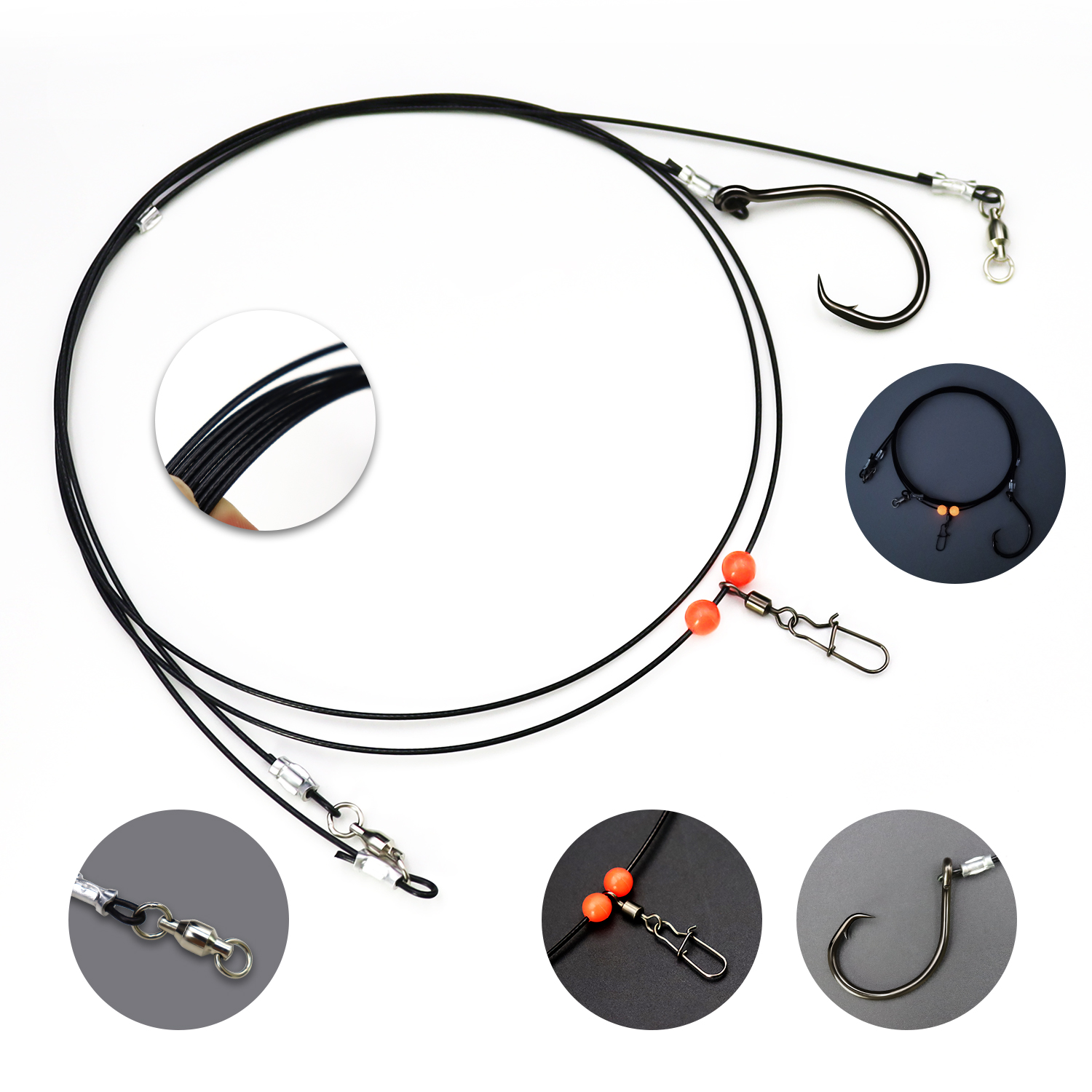 ZYZHE 1pc Sea Fishing Rigs Wit - Fishing Hook Circle บทวิจารณ์และราคา