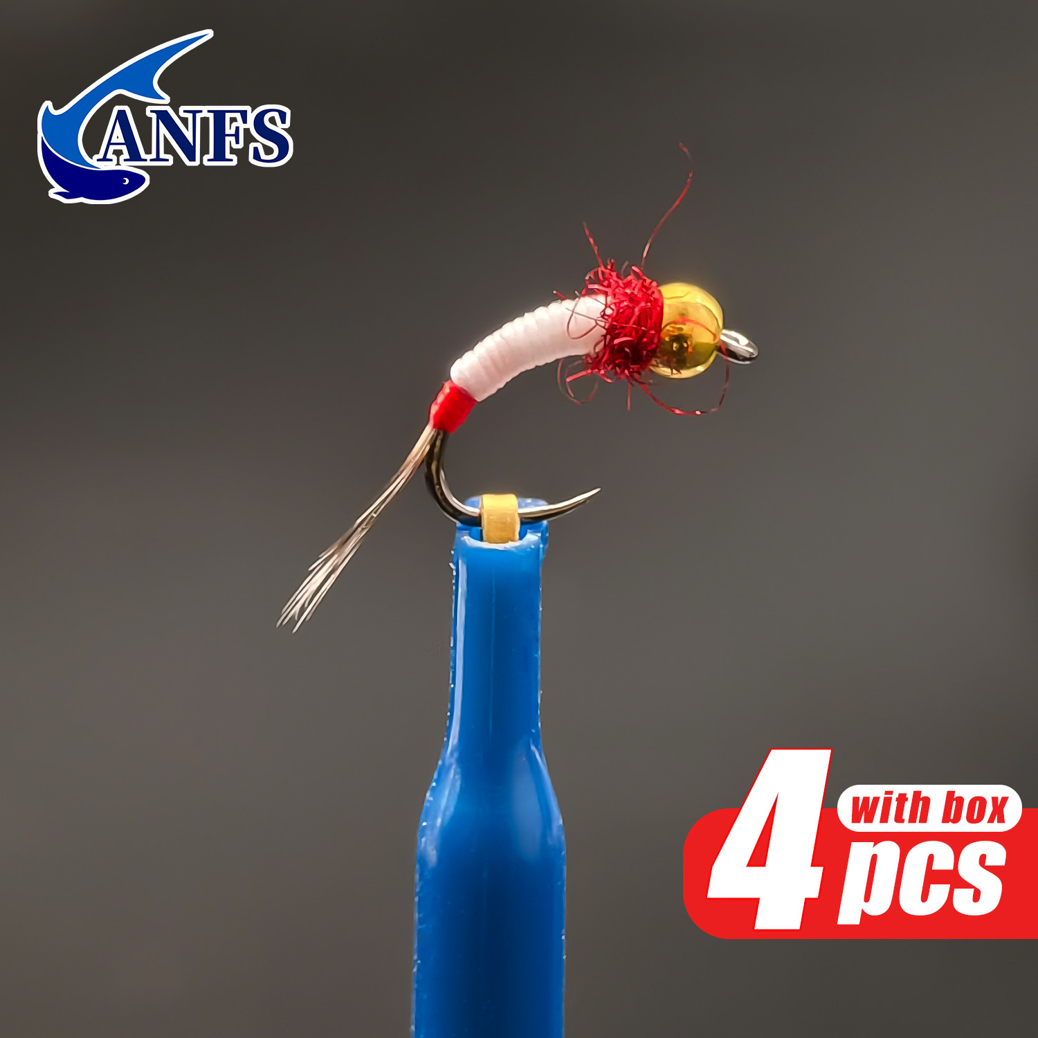 ANFS 4pcs Midge Nymph Flies As - Fishing Hook Assortment บทวิจารณ์และราคา