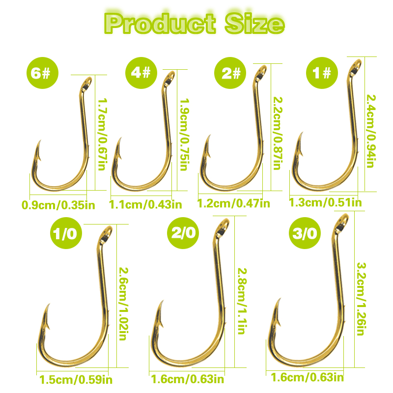 50pcs Fishing Octopus Hooks, S - Fishing Hook Circle บทวิจารณ์และราคา